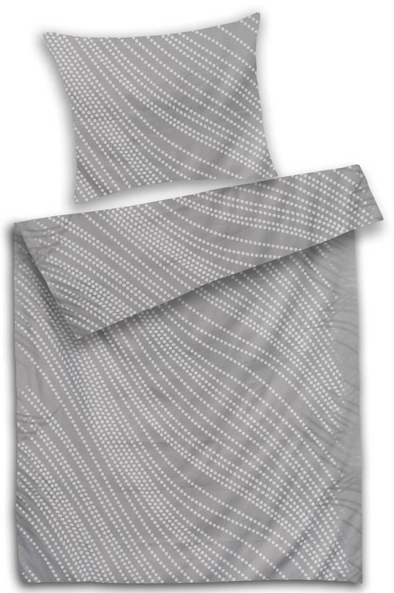 P.K.-Collection Mako-Satin Bettwäsche 100% Baumwolle YKK Reißverschluss 7447-074