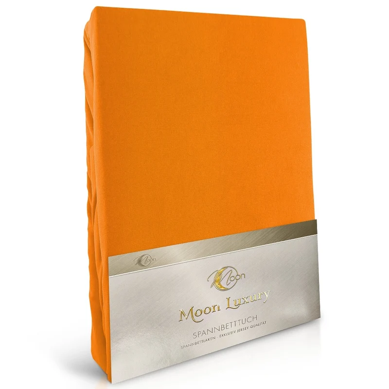 MOON-Luxury Spannbettlaken Jersey Stretch 230g/m² 97% Mako-Baumwolle 3% Elastan