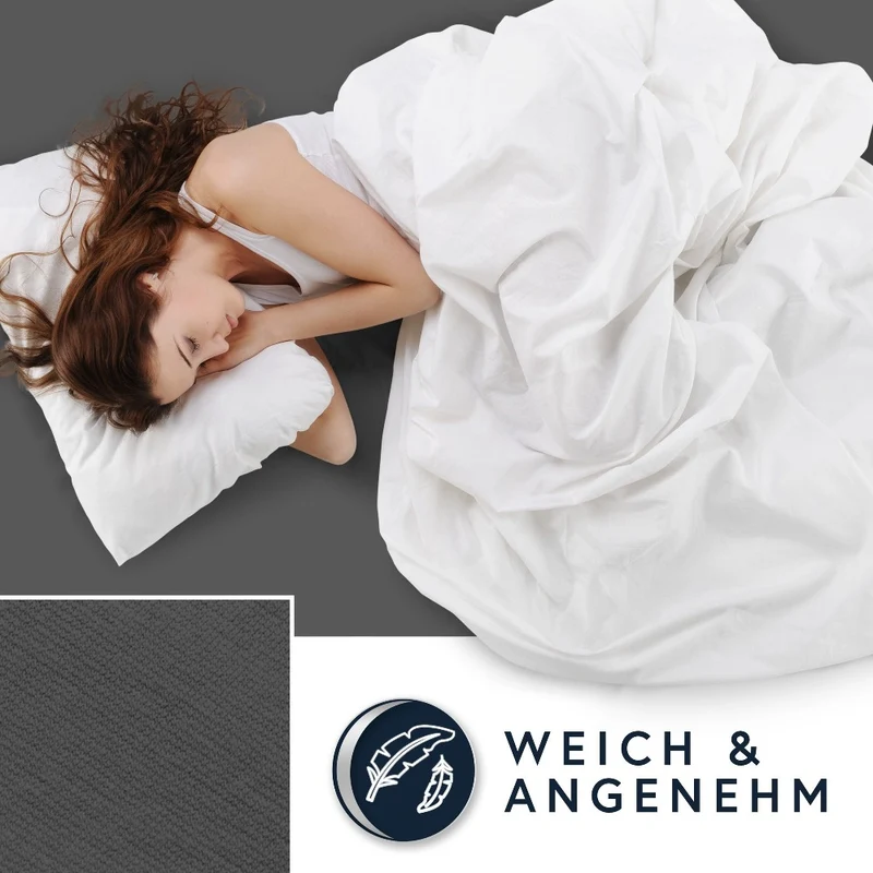 MOON-Luxury Spannbettlaken Jersey Stretch 230g/m² 97% Mako-Baumwolle 3% Elastan