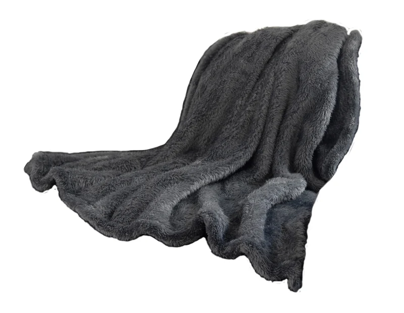 Wohndecke Kuscheldecke Lang Fell Flanell 150x200 - Goldmond