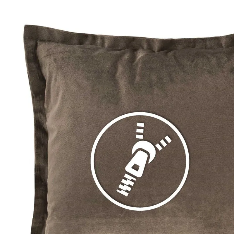 2er Pack Kissenhüllen 30x50 cm Kissenbezüge in edler Samt Optik Moon Flora