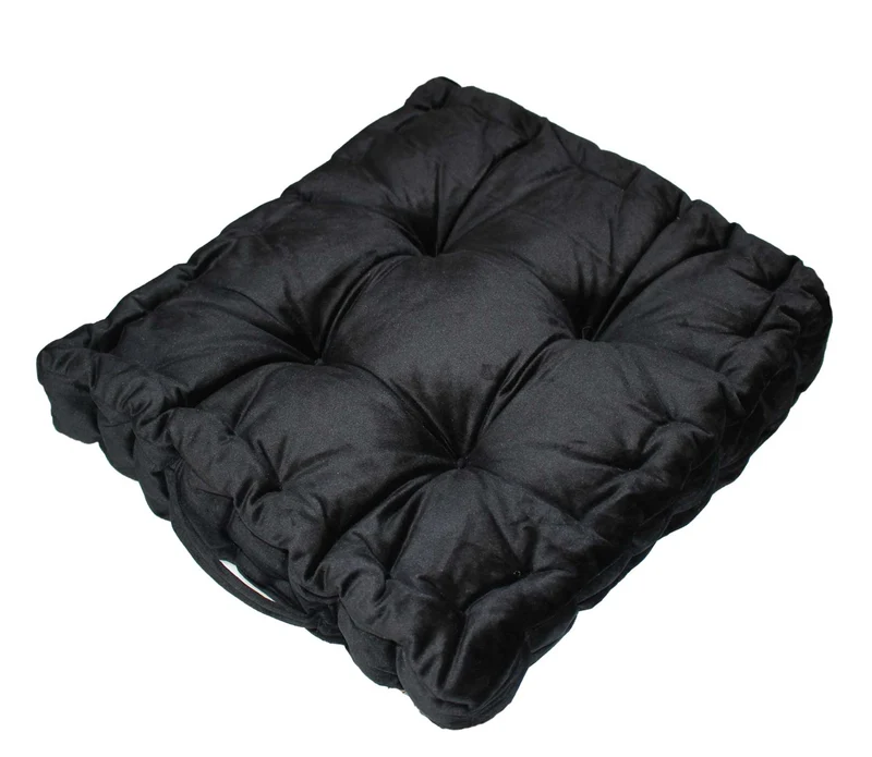 2er Pack Matratzenkissen Boxkissen 42x42x8 in sehr edler Samt Optik Flora