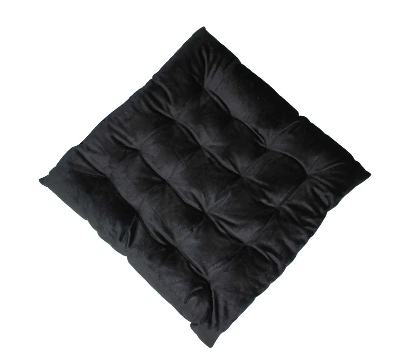 2er Pack Matratzenkissen Boxkissen 42x42x8 in sehr edler Samt Optik Flora