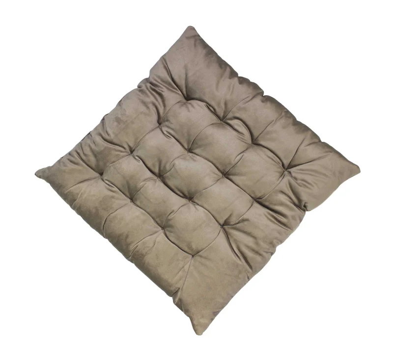 2er Pack Matratzenkissen Boxkissen 42x42x8 in sehr edler Samt Optik Flora