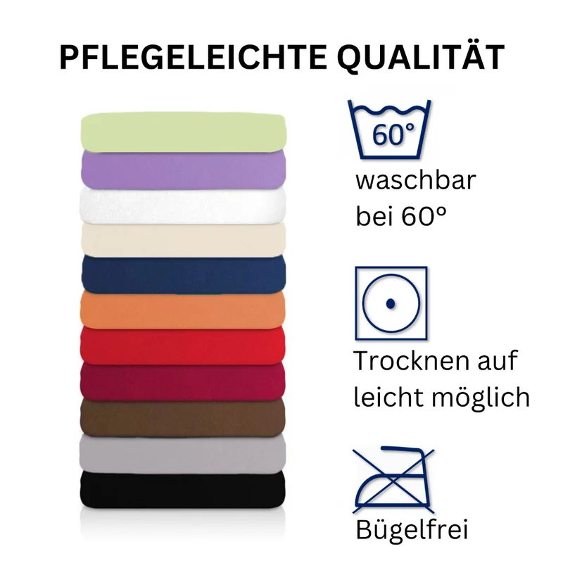 Spannbetttuch 180x200-200x220 cm Spannbettlaken 240g/m² MOON Line Platin