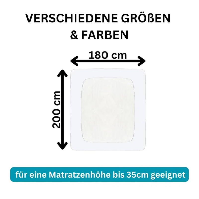 Spannbetttuch 180x200-200x220 cm Spannbettlaken 240g/m² MOON Line Platin