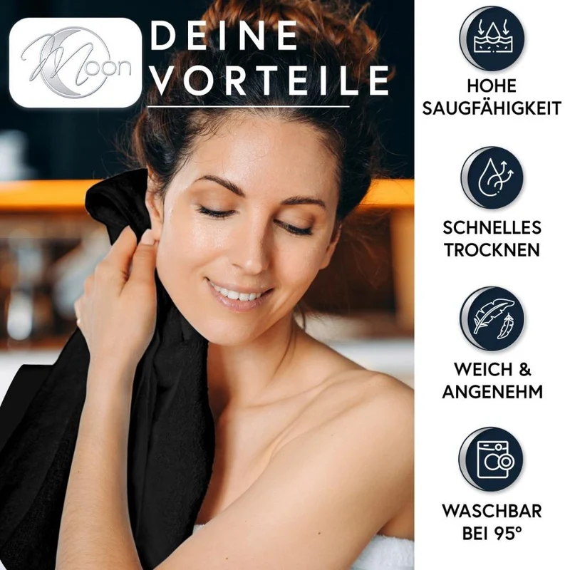 Friseurhandtuch Microfaser Duschtuch Handtuch Gästetuch mit Aufhänger Floringo