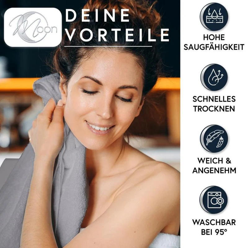 Friseurhandtuch Microfaser Duschtuch Handtuch Gästetuch mit Aufhänger Floringo