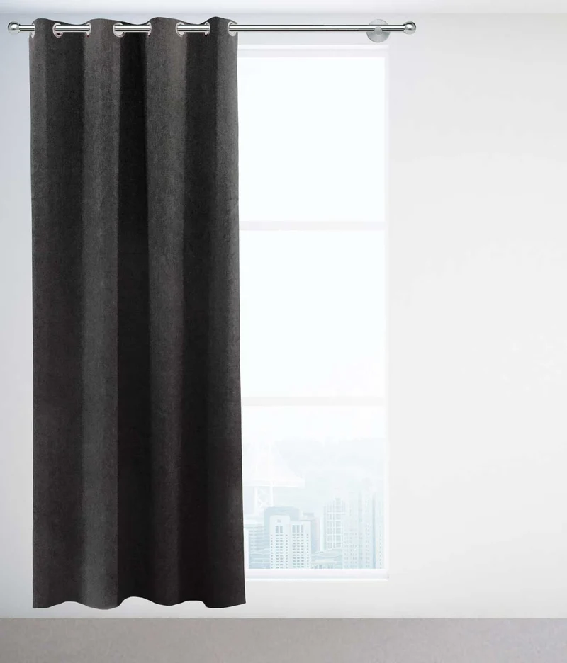 2er Pack Goldmond Vorhang Halbverdunkelung fein meliert Neapel 140x245cm