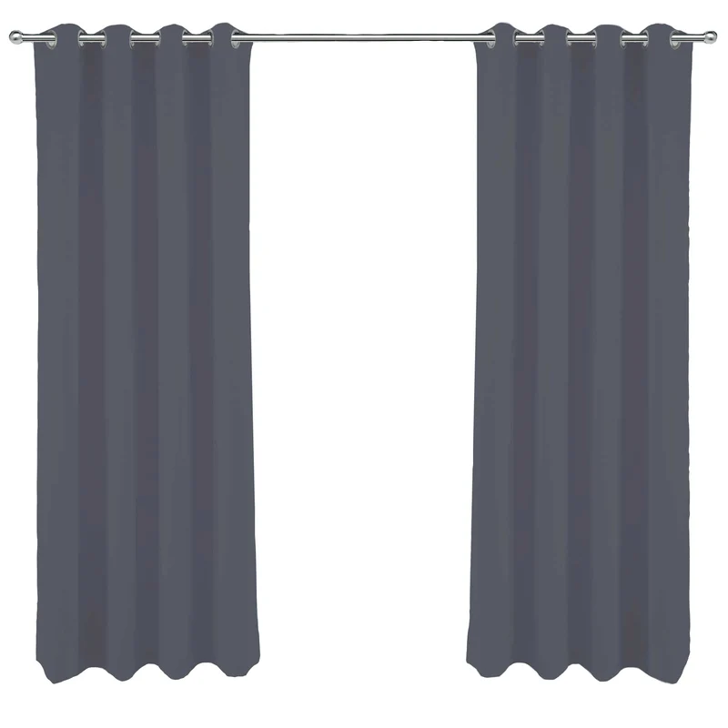 2er Pack Verdunkelungsvorhang 140x245cm Vorhang Verdunkelung Ösen Goldmond London