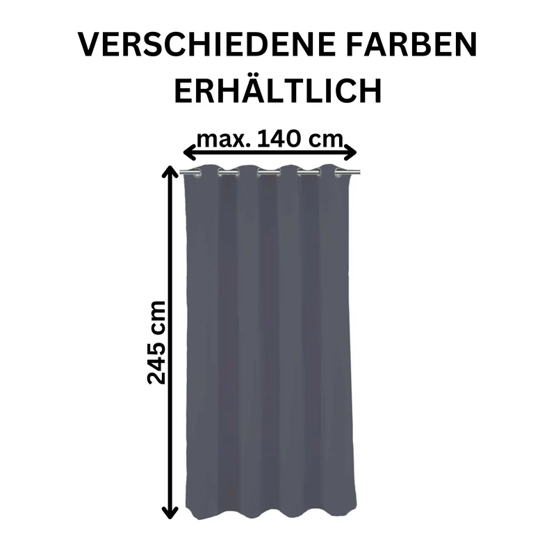 2er Pack Verdunkelungsvorhang 140x245cm Vorhang Verdunkelung Ösen Goldmond London