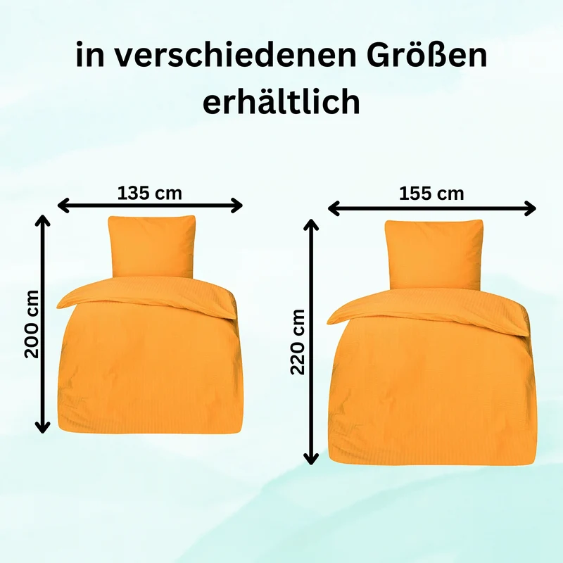 Seersucker Hotel Bettwäsche mit Hotelverschluss