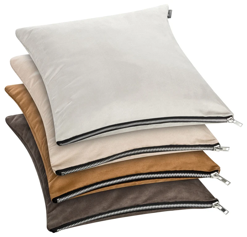2er Pack Kissenhülle Kissenbezug 40x40 50x50 Wildleder Optik Milano Sun Garden