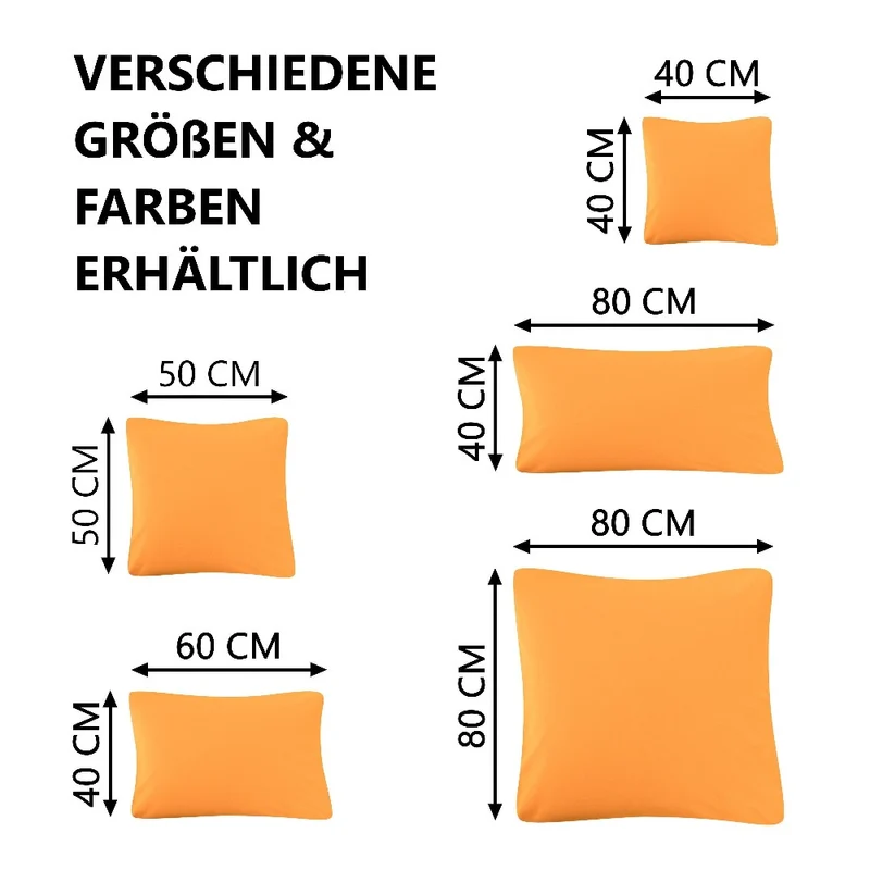 MOON Line-green 2er Pack Kissenbezug Kissenhülle Jersey 160g/m² 100% Baumwolle