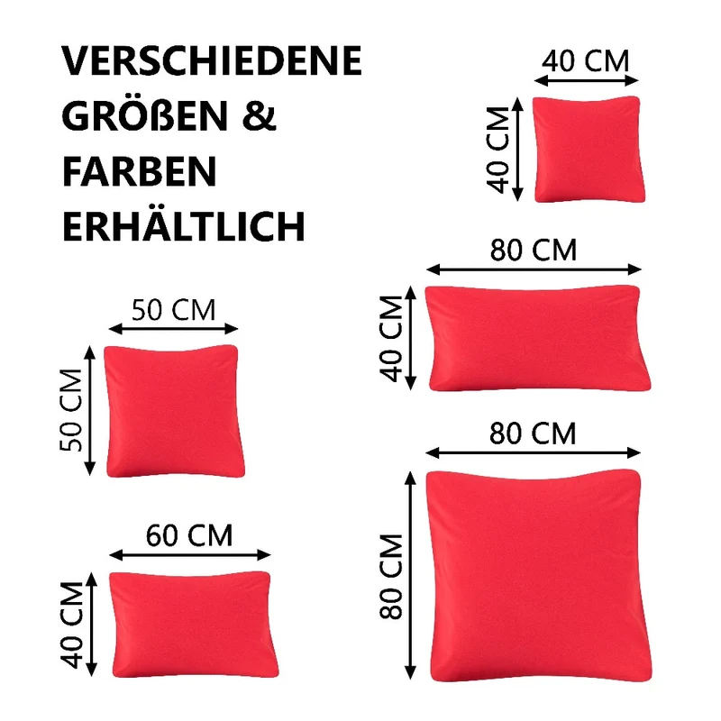 MOON Line-green 2er Pack Kissenbezug Kissenhülle Jersey 160g/m² 100% Baumwolle