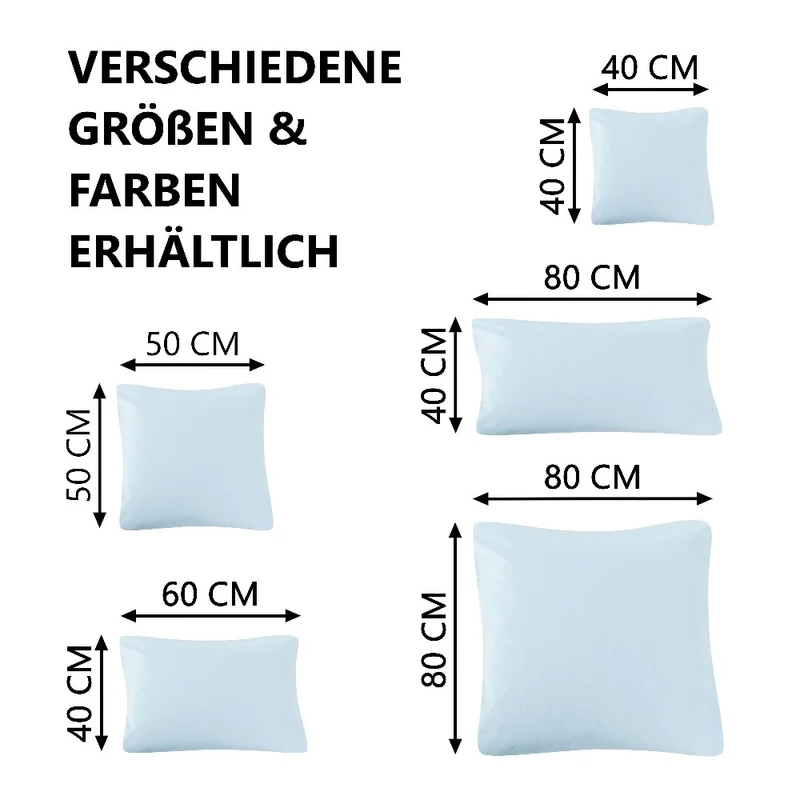 MOON Line-green 2er Pack Kissenbezug Kissenhülle Jersey 160g/m² 100% Baumwolle