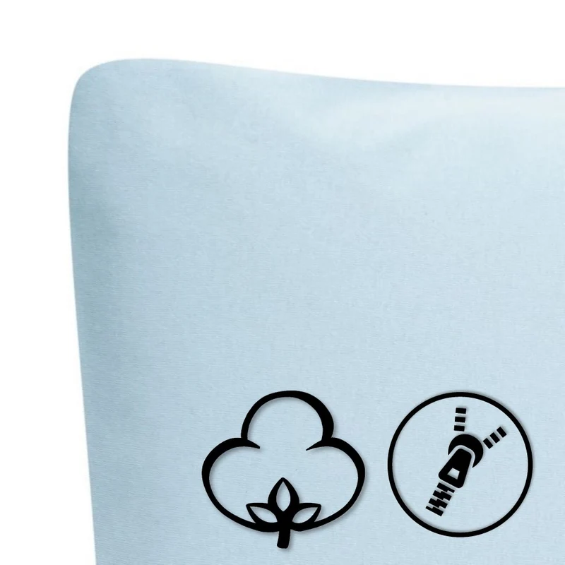 MOON Line-green 2er Pack Kissenbezug Kissenhülle Jersey 160g/m² 100% Baumwolle