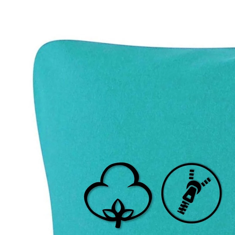 MOON Line-green 2er Pack Kissenbezug Kissenhülle Jersey 160g/m² 100% Baumwolle