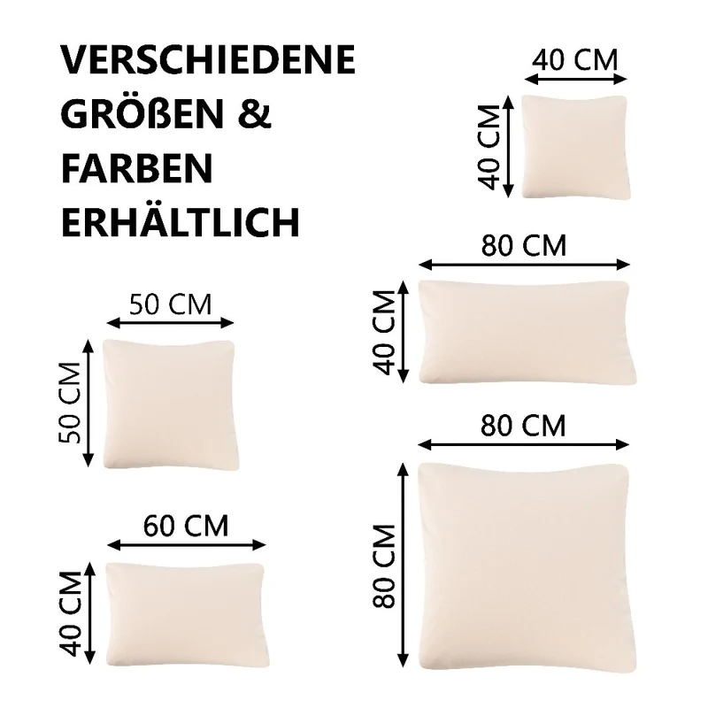 MOON Line-green 2er Pack Kissenbezug Kissenhülle Jersey 160g/m² 100% Baumwolle