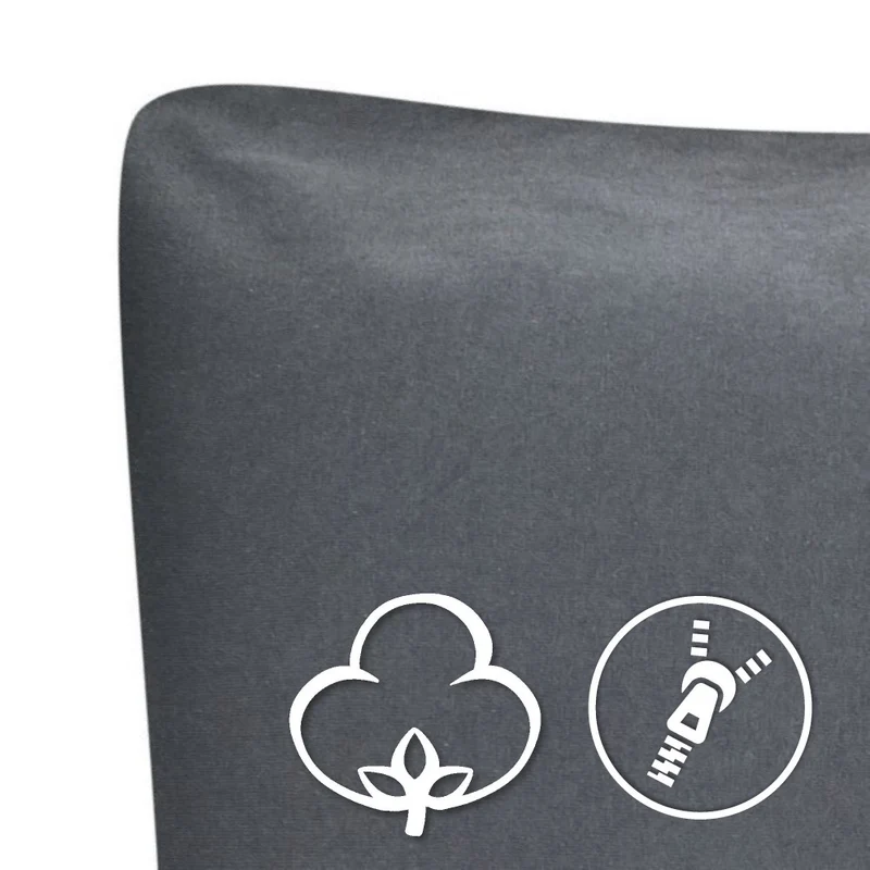 MOON Line-green 2er Pack Kissenbezug Kissenhülle Jersey 160g/m² 100% Baumwolle