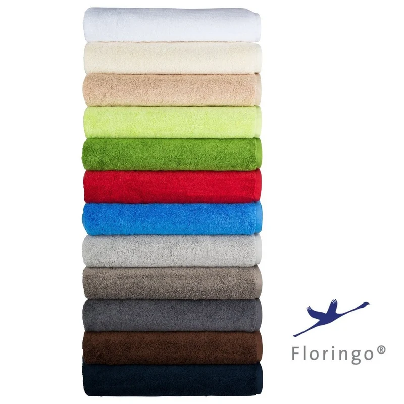 Floringo Saunatuch 100x180, 90x220cm Badetuch Baumwolle 630g/m² Luxury-Line