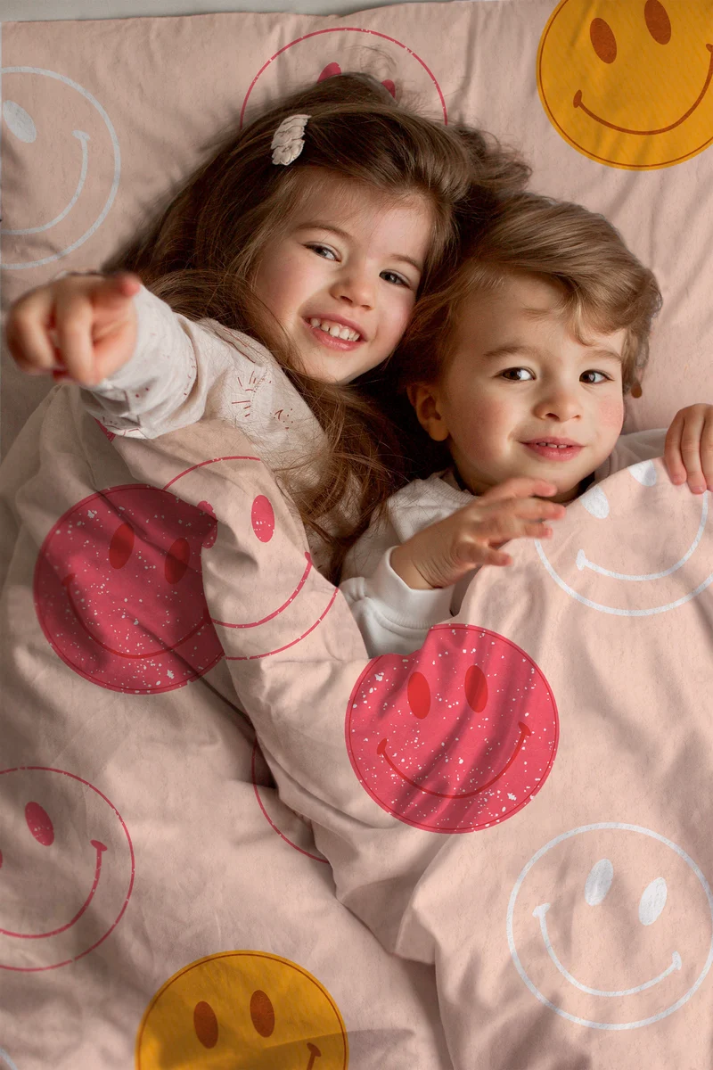 "Smileys" Premium Kinderbettwäsche