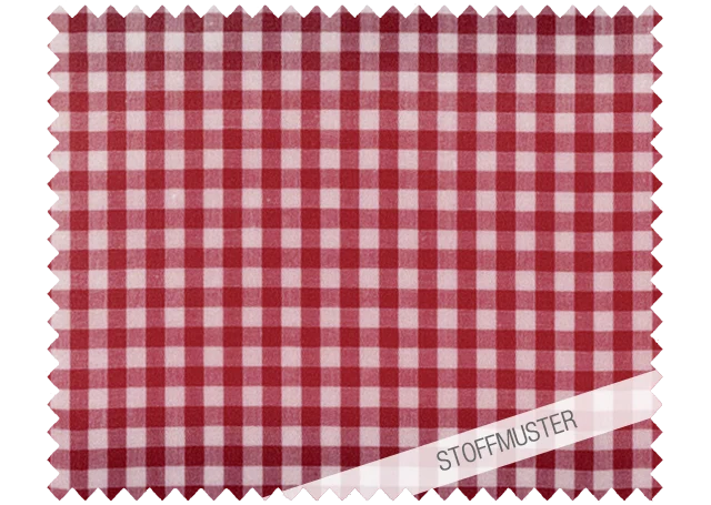 Stoffmuster zu Bettwäsche Red Nose Red Vichy Karo