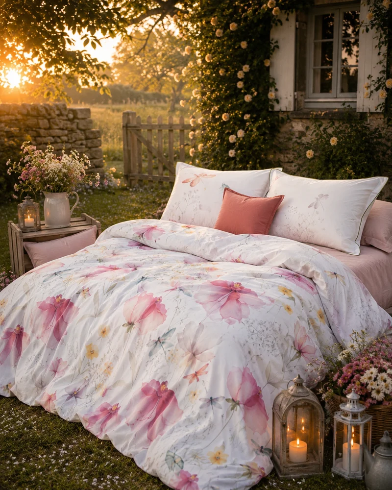 Bettwäsche in Deutschland produziert – Libellula Mako-Satin Bettwäsche Set