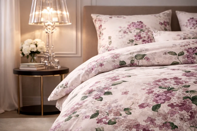 LuxCocoon Mako-Satin Bettwäsche Bellagio – florale Eleganz für anspruchsvolle Schlafkultur