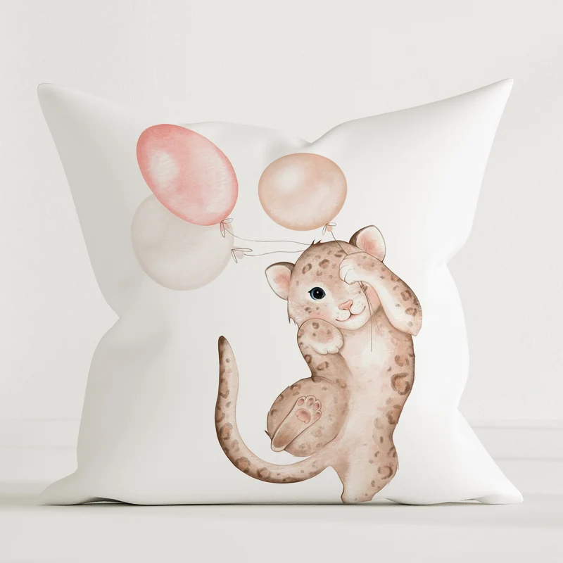 “Der kleine Leopard” Premium Dekokissen
