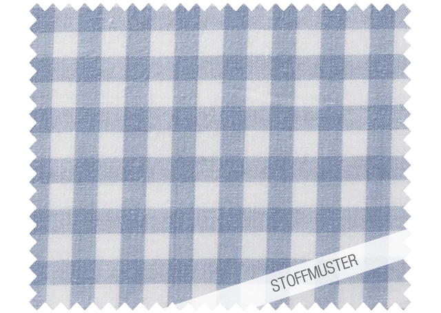 Stoffmuster zu Bettwäsche Nordisch by Nature Vichy Karo Hellblau