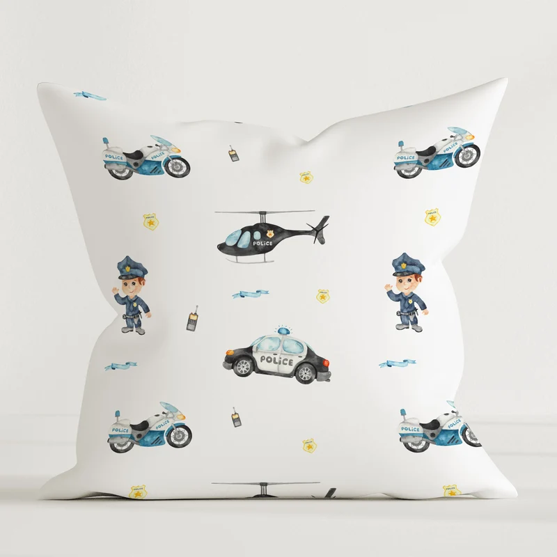 "Polizei" Premium Kinder Dekokissen