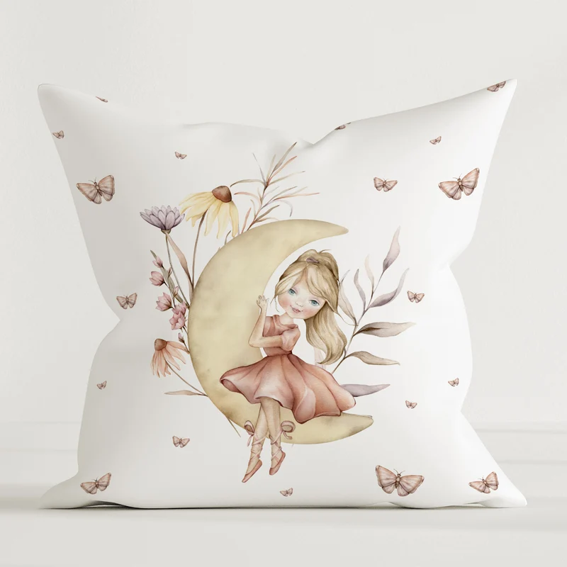 "Sweet Ballerina" Premium Kinder Dekokissen