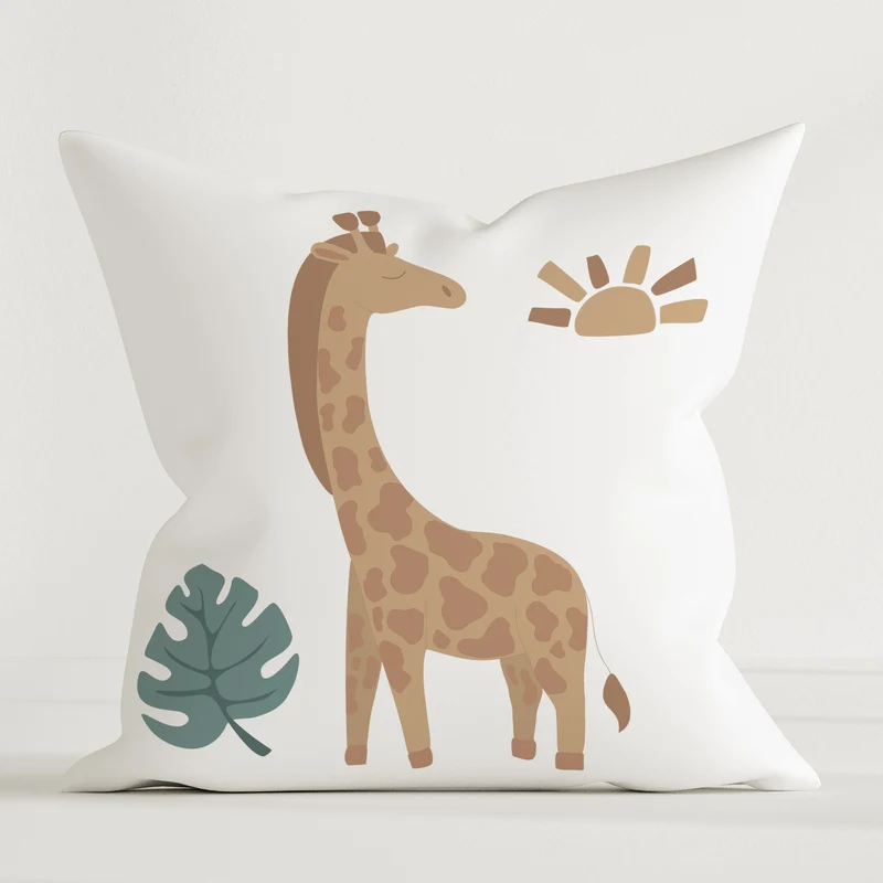 "Dschungel Giraffe" Kinder Dekokissen