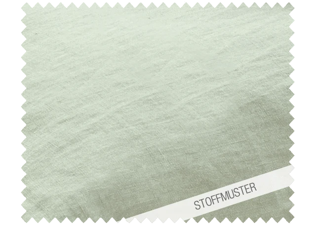 Stoffmuster zu Bettwäsche Reines Leinen Salbei, vorgewaschen