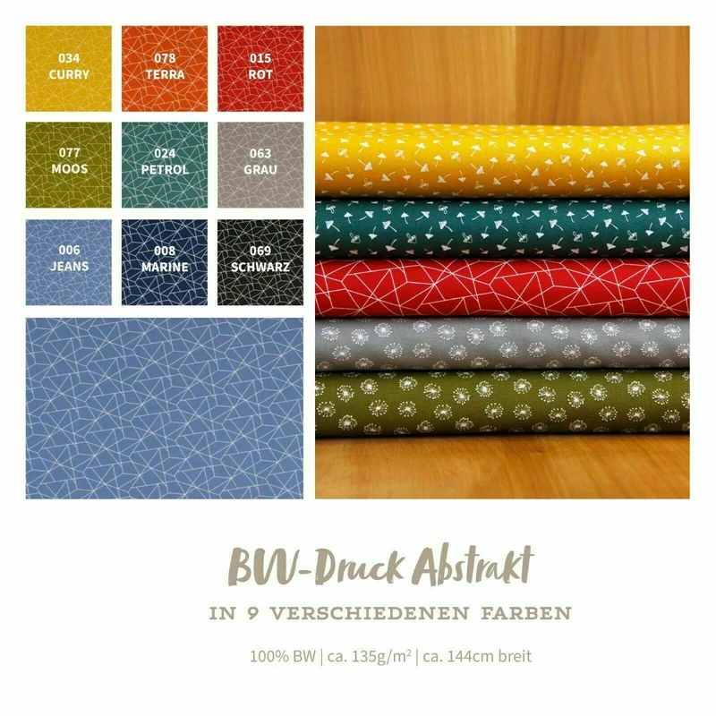 Baumwolldruck Geometrisch * Ab 25 cm