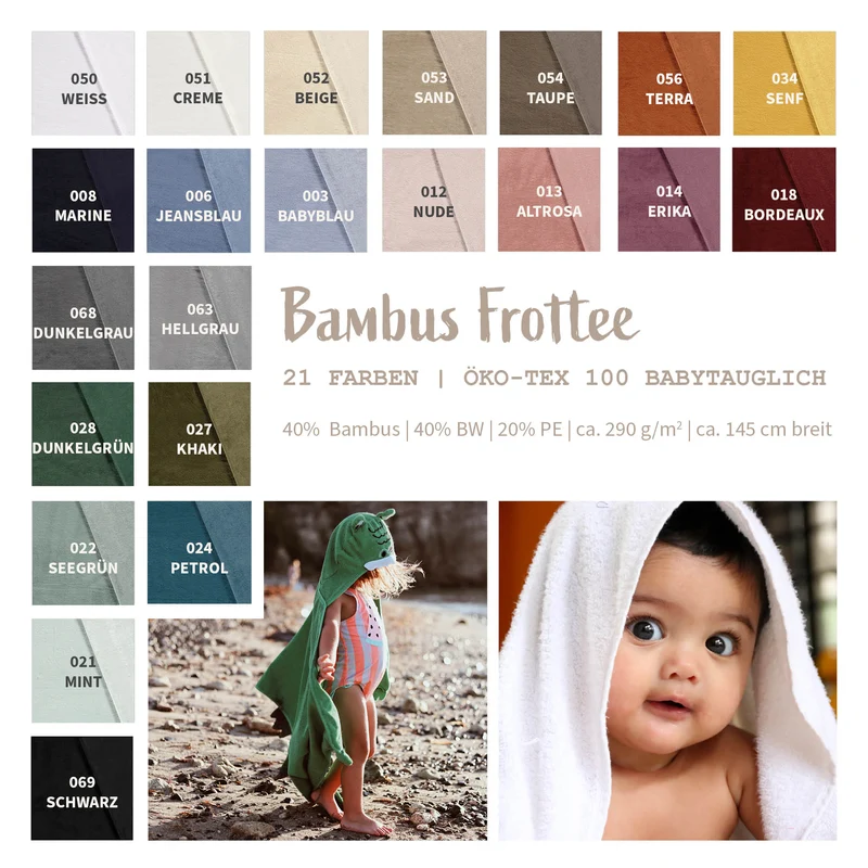 Bambus Frottee * Ab 50 cm