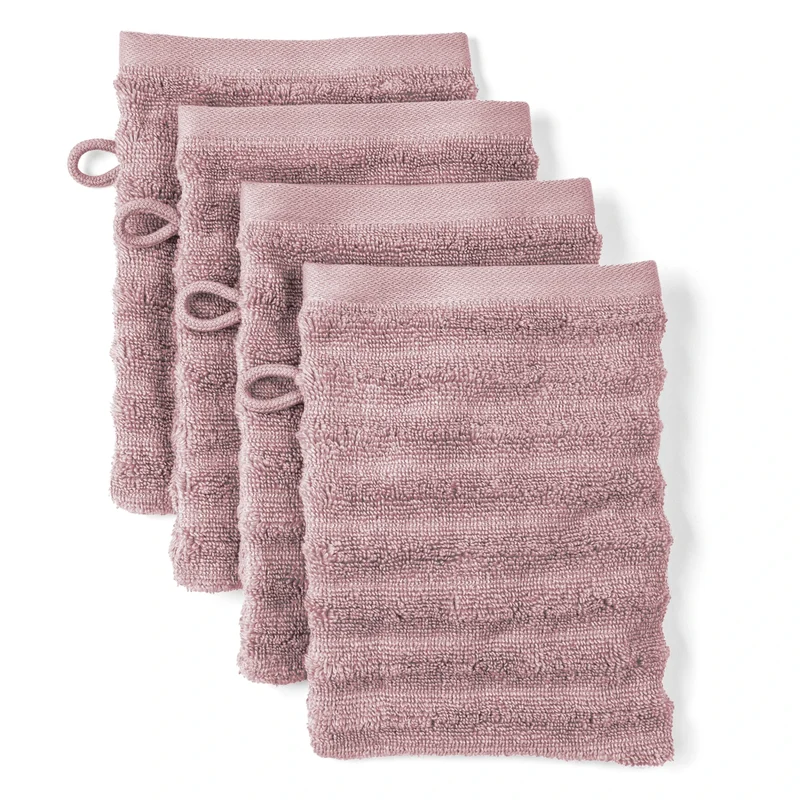 Waschlappen "Waves" - Mauve - 4x 16x21cm