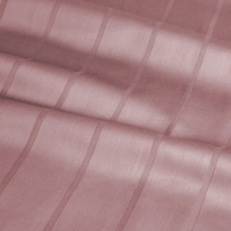 Bettwäsche Mako Satin mit Streifen - Mauve - 135x200 + 40x80cm
