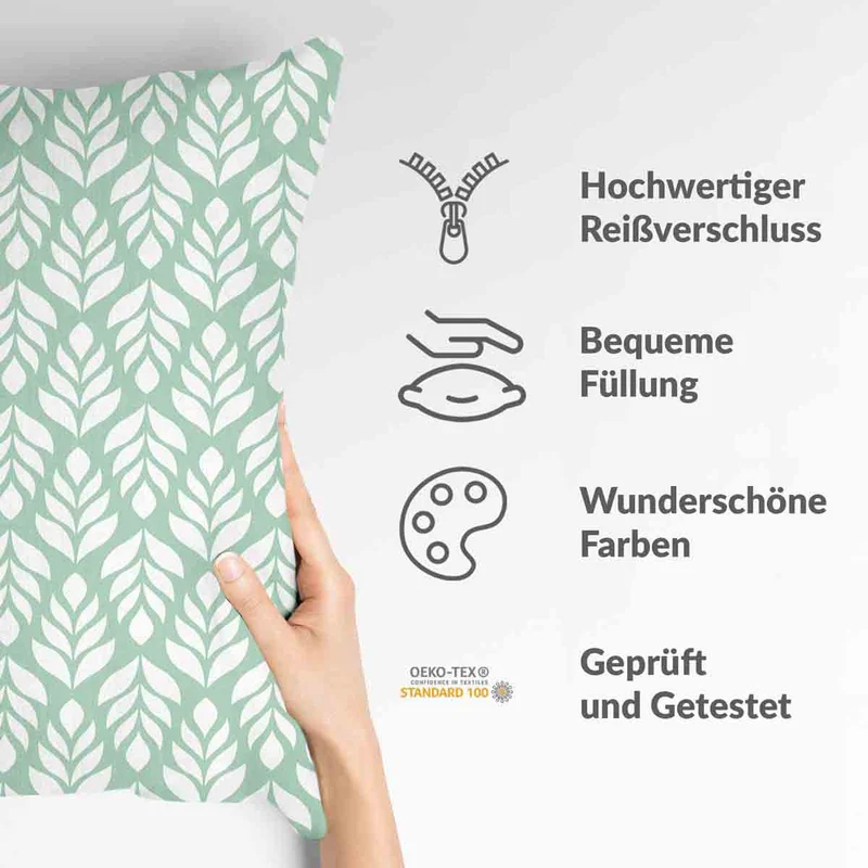 Gesundheitskissen Grün mit Tannen