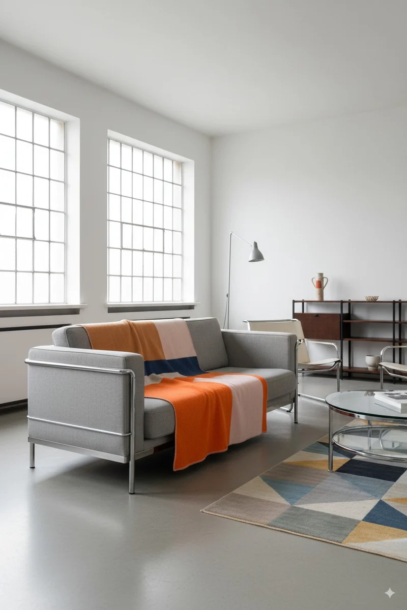 Wool Blanket "Bauhaused 2" by Sophie Probst & Michele Rondelli