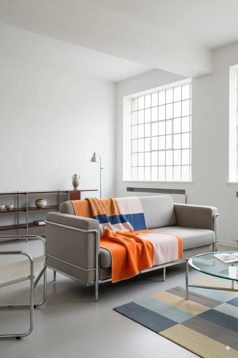Wool Blanket "Bauhaused 2" by Sophie Probst & Michele Rondelli