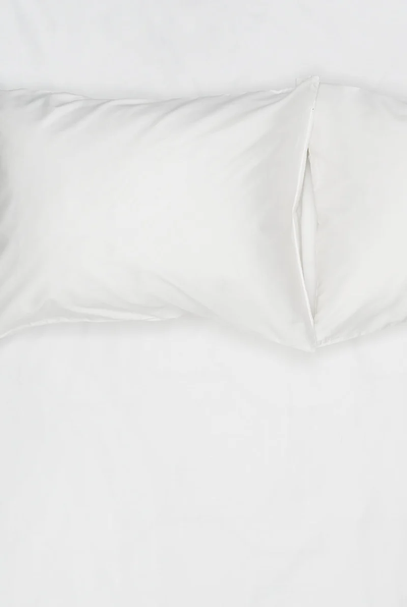 Egyptian Cotton Sateen Bedding in White Color