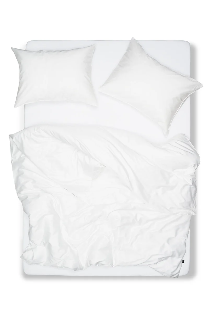 Egyptian Cotton Sateen Bedding in White Color