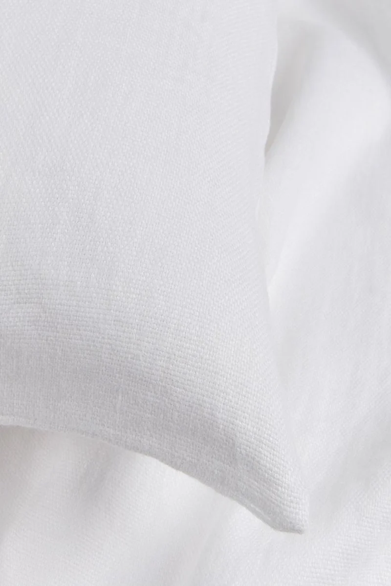 Linen Bedding Panama in White Color