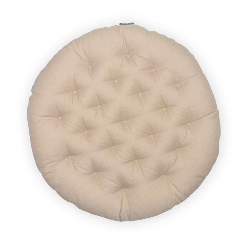 Sitzkissen Rund Panama, Bezug Baumwolle Bio (kbA)