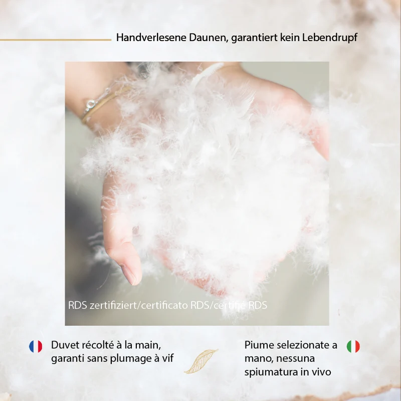 Daunenbettdecke made in Innsbruck Wärmeklasse 4