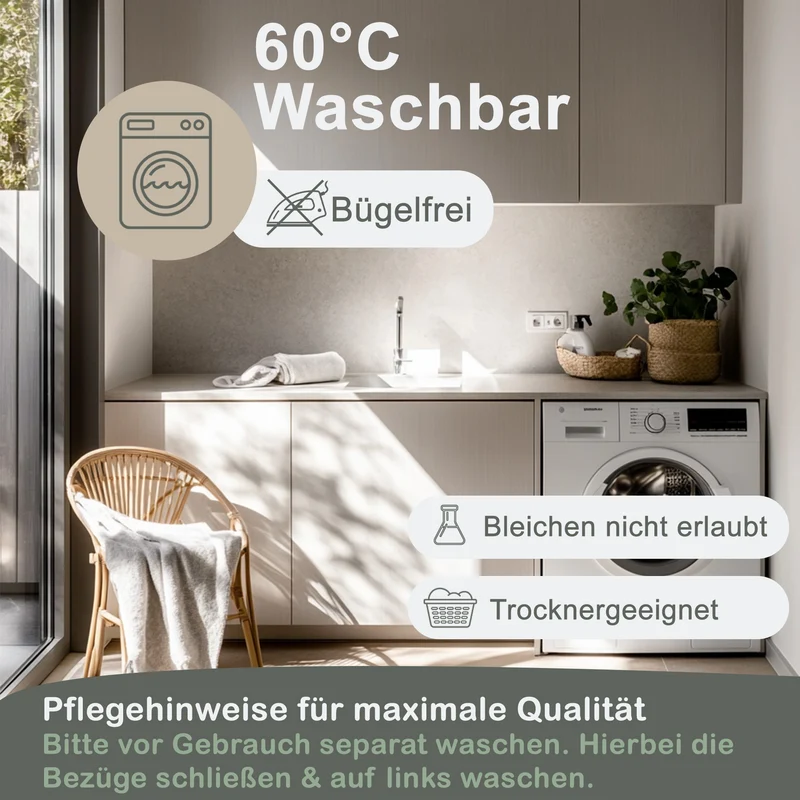 Biber Bettwäsche-Set Ornamente Sand