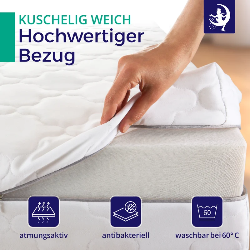 Taschenfederkernmatratze Komfort 21 cm – H2