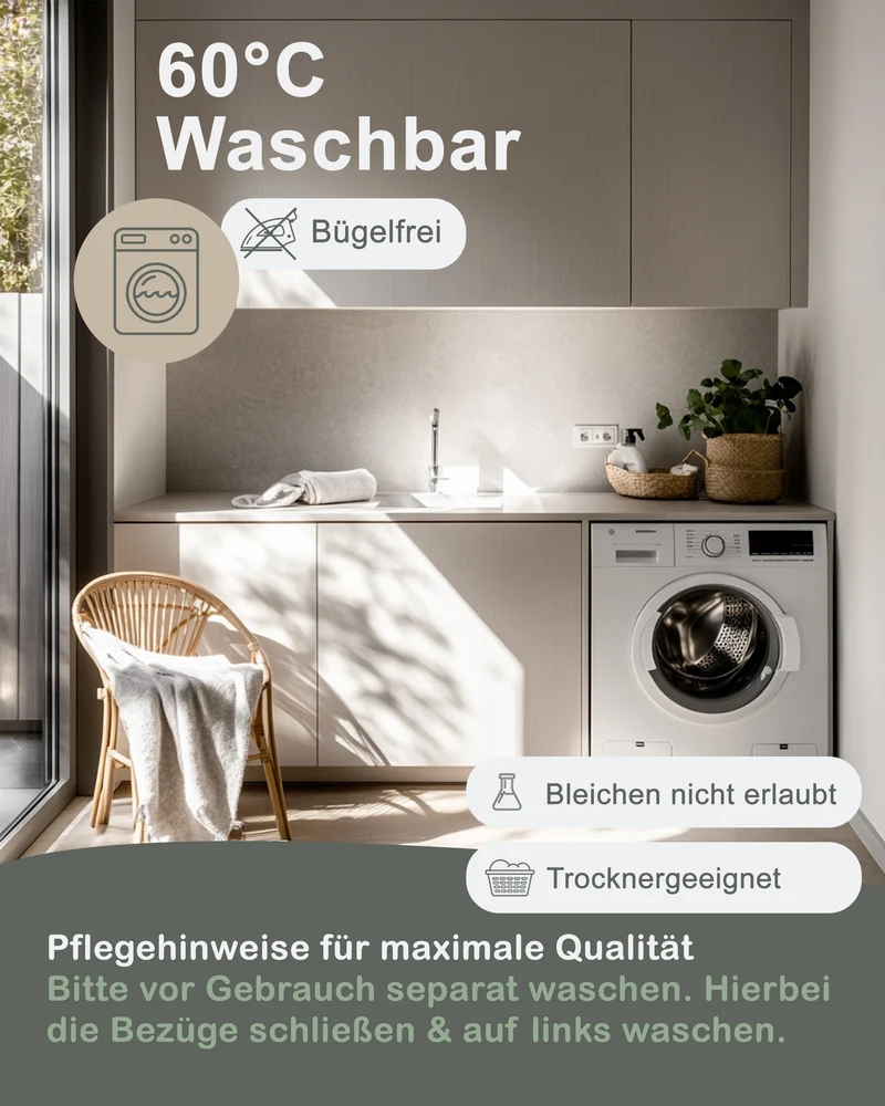Biber Bettwäsche-Set Wendebettwäsche in Rosa Anthrazit